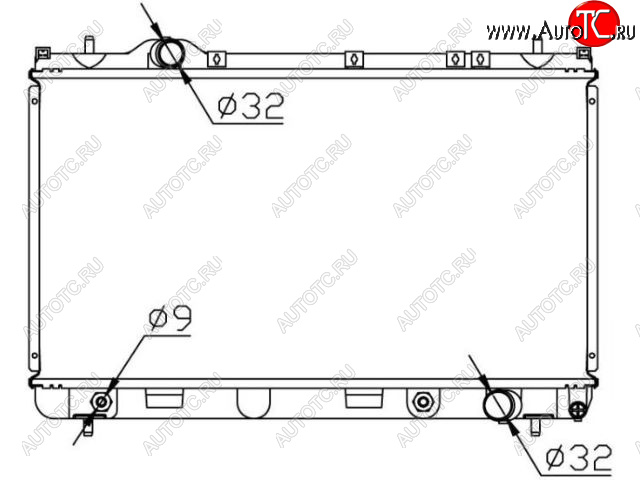 6 649 р. NEON (3-х ступенчатая) РАДИАТОР ОХЛАЖДЕН AT BODYPARTS crneo00-910  с доставкой в г. Пермь