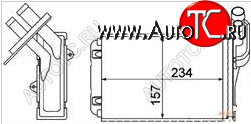 759 р. CLIO (MEGANE (96-00)) РАДИАТОР ОТОПИТЕЛЯ (см.каталог) BODYPARTS rncli90-900  с доставкой в г. Пермь