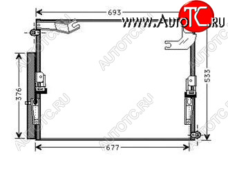 9 949 р. LANDCRUISER (LX470) КОНДЕНСАТОР КОНДИЦ С 2 КОНДИЦ BODYPARTS tylan98-931  с доставкой в г. Пермь