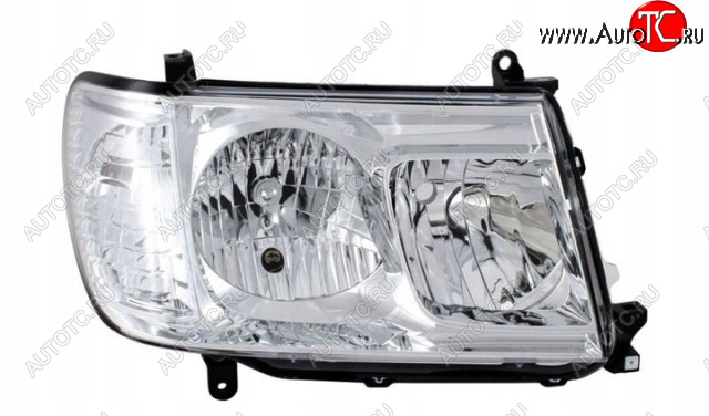 9 649 р. Правая фара (под корректор) DEPO Toyota Land Cruiser 100 2-ой рестайлинг (2005-2007)  с доставкой в г. Пермь