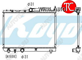 4 749 р. COROLLA {ДЛИНА 525мм} РАДИАТОР ОХЛАЖДЕН MT 1.3 1.5 1.6 1.8 (KOYO) (1 ряд) KOYORAD tycrl92-917  с доставкой в г. Пермь