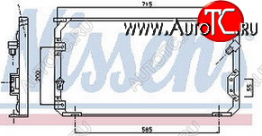 10 699 р. COROLLA КОНДЕНСАТОР КОНДИЦ (R134A) BODYPARTS tycrl94-930  с доставкой в г. Пермь