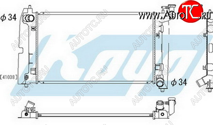 4 649 р. COROLLA РАДИАТОР ОХЛАЖДЕН MT 1.4 1.6 (KOYO) KOYORAD tycrl02-910  с доставкой в г. Пермь