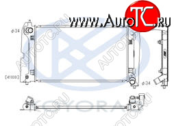 8 299 р. COROLLA {AVENSIS 03- 1.8 MT} РАДИАТОР ОХЛАЖДЕН MT 1.4 1.6 (KOYO) KOYORAD tycrl02-915  с доставкой в г. Пермь