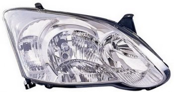 Правая фара (c электрокорректором) DEPO Toyota Corolla  E120 (2004-2007) седан рестайлинг