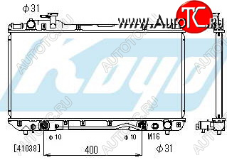 10 549 р. RAV4 РАДИАТОР ОХЛАЖДЕН AT 2 (KOYO) KOYORAD tyrv494-910  с доставкой в г. Пермь