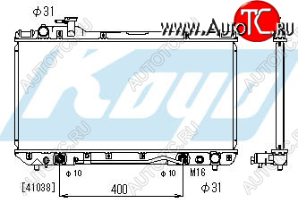 4 299 р. RAV4 РАДИАТОР ОХЛАЖДЕН AT 2 (2 ряд) BODYPARTS tyrv496-911  с доставкой в г. Пермь