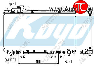 7 649 р. RAV4 РАДИАТОР ОХЛАЖДЕН AT 2 (1 ряд) BODYPARTS tyrv498-912  с доставкой в г. Пермь