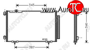 4 599 р. AVENSIS КОНДЕНСАТОР КОНДИЦ BODYPARTS tyave97-930  с доставкой в г. Пермь