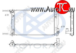 5 999 р. AVENSIS РАДИАТОР ОХЛАЖДЕН MT 2.4 (KOYO) KOYORAD tyave03-910  с доставкой в г. Пермь