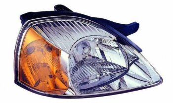 Правая фара (c электрокорректором) DEPO KIA Rio  1 DC (2002-2005) рестайлинг седан