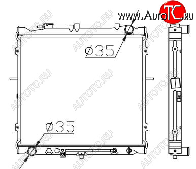 6 249 р. SPORTAGE РАДИАТОР ОХЛАЖДЕН 2 AT BODYPARTS kaspr94-912  с доставкой в г. Пермь