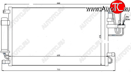 3 989 р. TUCSON КОНДЕНСАТОР КОНДИЦ BODYPARTS hntun04-931  с доставкой в г. Пермь