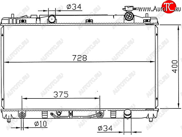 6 999 р. CAMRY РАДИАТОР ОХЛАЖДЕН AT 2.4 BODYPARTS tycam06-914  с доставкой в г. Пермь