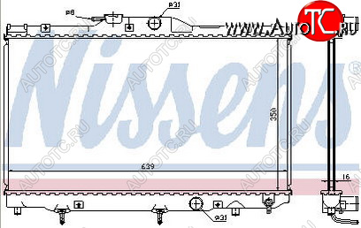 10 599 р. COROLLA (1ZZFE3ZZFE4ZZFE) РАДИАТОР ОХЛАЖДЕН MT 1.4 1.6 1.8 (1 ряд) BODYPARTS tycrl97-910  с доставкой в г. Пермь