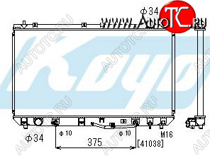 6 849 р. CAMRY {ES 300 97-} РАДИАТОР ОХЛАЖДЕН AT 3 (KOYO) KOYORAD tycam97-913  с доставкой в г. Пермь