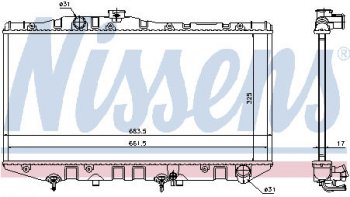 CAMRY РАДИАТОР ОХЛАЖДЕН AT 2 (1 ряд) BODYPARTS tycam87-910