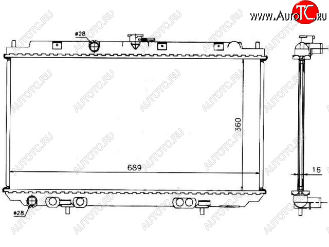 6 899 р. ALMERA (+ P12 02-) РАДИАТОР ОХЛАЖДЕН MT (см.каталог) BODYPARTS nnalm02-914  с доставкой в г. Пермь