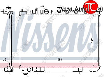 9 549 р. X-TRAIL РАДИАТОР ОХЛАЖДЕН MT 2 2.5 (NRF) (GERI) (NISSENS) NISSENS nnxtr01-911  с доставкой в г. Пермь