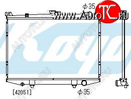 8 349 р. TERRANO РАДИАТОР ОХЛАЖДЕН MT 2.4 3 (KOYO) KOYORAD nnter87-912  с доставкой в г. Пермь