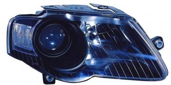 Правая фара (c электрокорректором) DEPO Volkswagen Passat  B6 (2005-2011) седан (линзован)