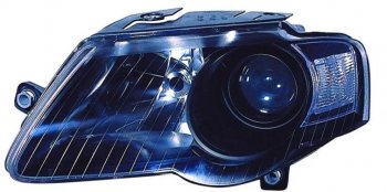 Левая фара (c электрокорректором, линзован) DEPO Volkswagen Passat  B6 (2005-2011) седан