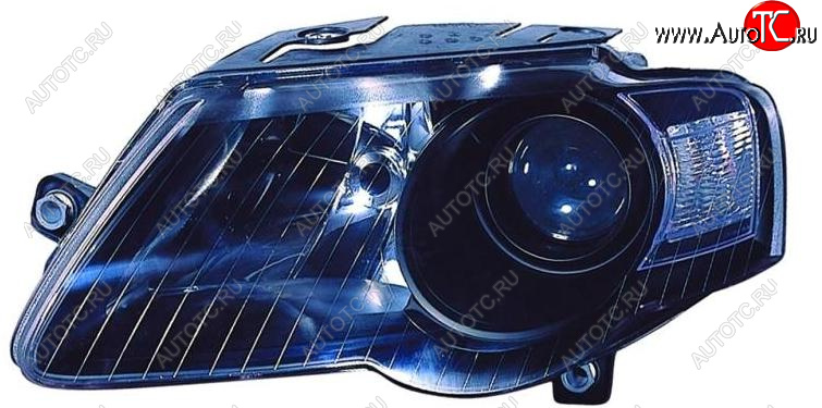 12 599 р. Левая фара (c электрокорректором, линзован) DEPO Volkswagen Passat B6 седан (2005-2011)  с доставкой в г. Пермь