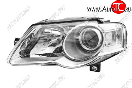 11 249 р. Левая фара (c электрокорректором, линзован) DEPO  Volkswagen Passat  B6 (2005-2011) седан  с доставкой в г. Пермь