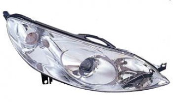 Правая фара (c электрокорректором) DEPO Peugeot 407  седан (2004-2010)