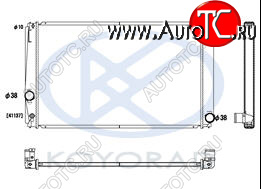 6 999 р. RAV4 РАДИАТОР ОХЛАЖДЕН 2 (KOYO) KOYORAD tyrv406-910  с доставкой в г. Пермь