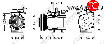 35 699 р. TUCSON {HCC) (Sportage 04-} КОМПРЕССОР КОНДИЦ 2.7 (бензин) (см.каталог) (AVA) AVA hntun04-970  с доставкой в г. Пермь