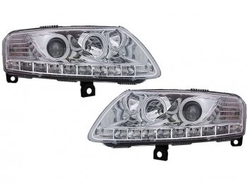 40 999 р. AUDI A6 ФАРА Л+П (КОМПЛЕКТ) ТЮНИНГ (DEVIL EYES) ЛИНЗОВАН БЕЗ КОРРЕКТОР (EAGLE EYES) ВНУТРИ ХРОМ EAGLE EYES ai0a604-004h-n  с доставкой в г. Пермь. Увеличить фотографию 1