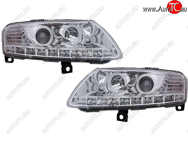 40 999 р. AUDI A6 ФАРА Л+П (КОМПЛЕКТ) ТЮНИНГ (DEVIL EYES) ЛИНЗОВАН БЕЗ КОРРЕКТОР (EAGLE EYES) ВНУТРИ ХРОМ EAGLE EYES ai0a604-004h-n  с доставкой в г. Пермь