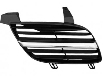 Правая решетка радиатора BODYPARTS Nissan Almera  N16 (2000-2003) седан дорестайлинг (хром серый)