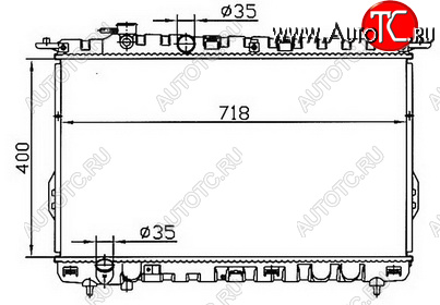 3 299 р. SONATA (SONATA 99-01MAGENTIS 01-) РАДИАТОР ОХЛАЖДЕН MT BODYPARTS hnson02-912  с доставкой в г. Пермь