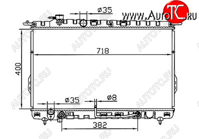 5 249 р. SONATA (SONATA 99-01MAGENTIS 01-) РАДИАТОР ОХЛАЖДЕН AT BODYPARTS hnson02-913  с доставкой в г. Пермь