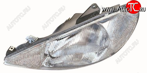 4 749 р. Левая фара (под корректор) DEPO  Peugeot 206 ( хэтчбэк 5 дв.,  хэтчбэк 3 дв.) (1998-2003) 2AC дорестайлинг  с доставкой в г. Пермь