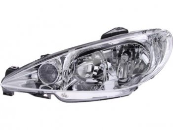 Левая фара (под корректор) BODYPARTS Peugeot 206 ( хэтчбэк 5 дв.,  хэтчбэк 3 дв.) (1998-2003) 2AC дорестайлинг