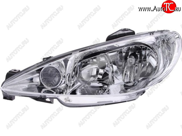 4 899 р. Левая фара (под корректор) BODYPARTS  Peugeot 206 ( хэтчбэк 5 дв.,  хэтчбэк 3 дв.) (1998-2003) 2AC дорестайлинг  с доставкой в г. Пермь