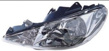 Левая фара (под корректор) BODYPARTS Peugeot 206 ( хэтчбэк 5 дв.,  хэтчбэк 3 дв.) (1998-2003) 2AC дорестайлинг