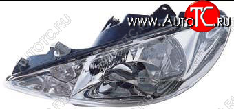 5 599 р. Левая фара (под корректор) BODYPARTS  Peugeot 206 ( хэтчбэк 5 дв.,  хэтчбэк 3 дв.) (1998-2003) 2AC дорестайлинг  с доставкой в г. Пермь