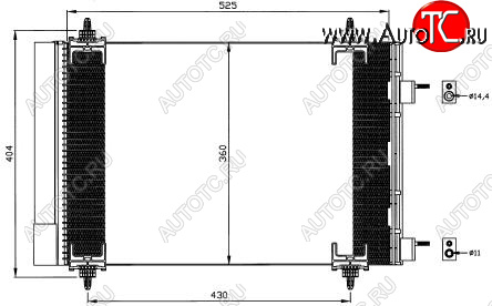 4 999 р. 307 (CT C4 04-) КОНДЕНСАТОР КОНДИЦ (см.каталог) BODYPARTS pg30703-932  с доставкой в г. Пермь