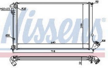 406 РАДИАТОР ОХЛАЖДЕН (NISSENS) (NRF) (GERI) (см.каталог) NISSENS pg40696-911