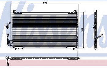 406 КОНДЕНСАТОР КОНДИЦ (NISSENS) (AVA) (см.каталог) NISSENS pg40695-930