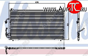 5 349 р. 406 КОНДЕНСАТОР КОНДИЦ (NISSENS) (AVA) (см.каталог) NISSENS pg40695-930  с доставкой в г. Пермь