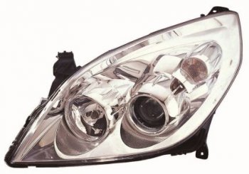 Левая фара (линзован, под корректор) DEPO Opel Vectra  C (2005-2008) седан рестайлинг