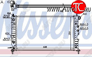 4 199 р. VECTRA РАДИАТОР ОХЛАЖДЕН (см.каталог) BODYPARTS opvca96-915  с доставкой в г. Пермь