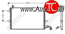 3 399 р. GOLF (+VENTO) КОНДЕНСАТОР КОНДИЦ (R12) BODYPARTS vwglf92-930  с доставкой в г. Пермь