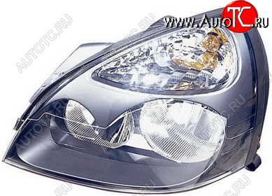 5 249 р. Левая фара (под корректор) DEPO  Renault Clio ( CB,  BB) (2001-2012) рестайлинг, хэтчбэк 3 дв., рестайлинг, хэтчбэк 5 дв.  с доставкой в г. Пермь