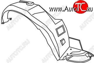 629 р. Правый подкрылок передний TYG  Honda Accord  6 CF (1997-2000) седан дорестайлинг  с доставкой в г. Пермь
